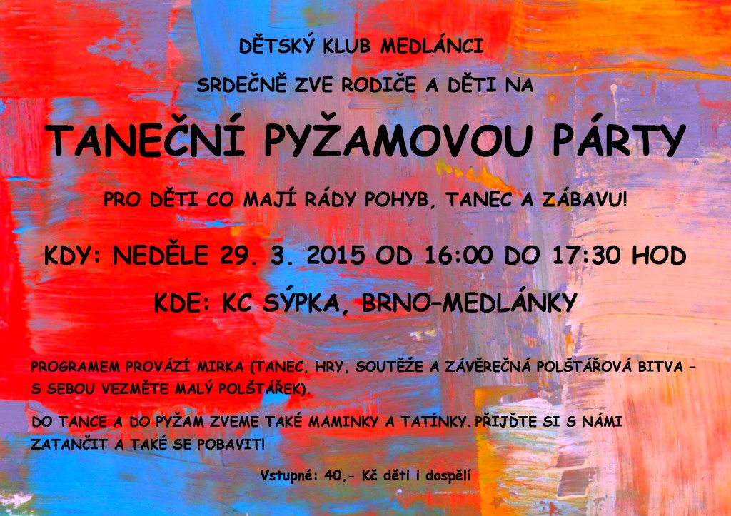 pyžamová party 2015