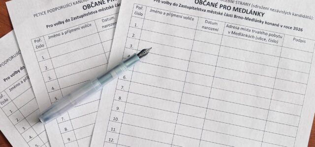 Abychom mohli znovu kandidovat v komunálních volbách na podzim 2026, musíme podle zákona sesbírat podpisy voličů na petici podporující kandidaturu sdružení nezávislých kandidátů. Protože nejsme politická strana, týká se nás [&hellip;]